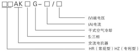 進(jìn)、出線電抗器型號含義